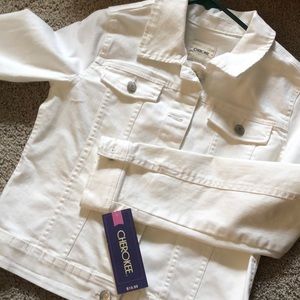 White denim jacket